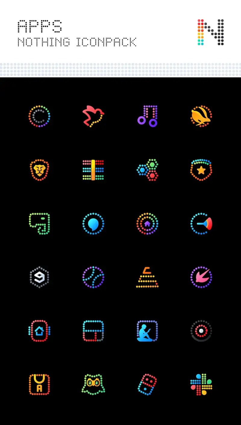 Capture d'écran Neon : Dots Iconpack 5
