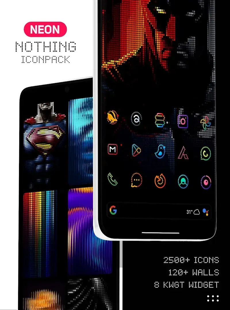 Capture d'écran Neon : Dots Iconpack 1