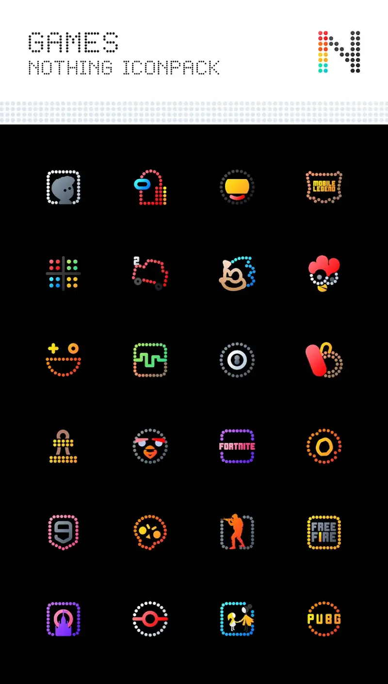Capture d'écran Neon : Dots Iconpack 6