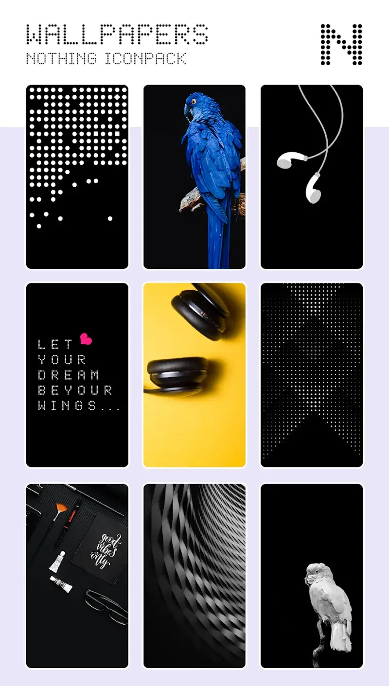Tangkapan layar Nothing Icon Pack 5
