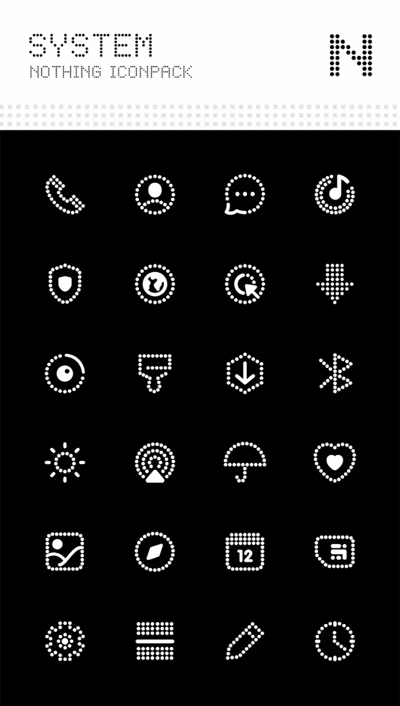 Tangkapan layar Nothing Icon Pack 2