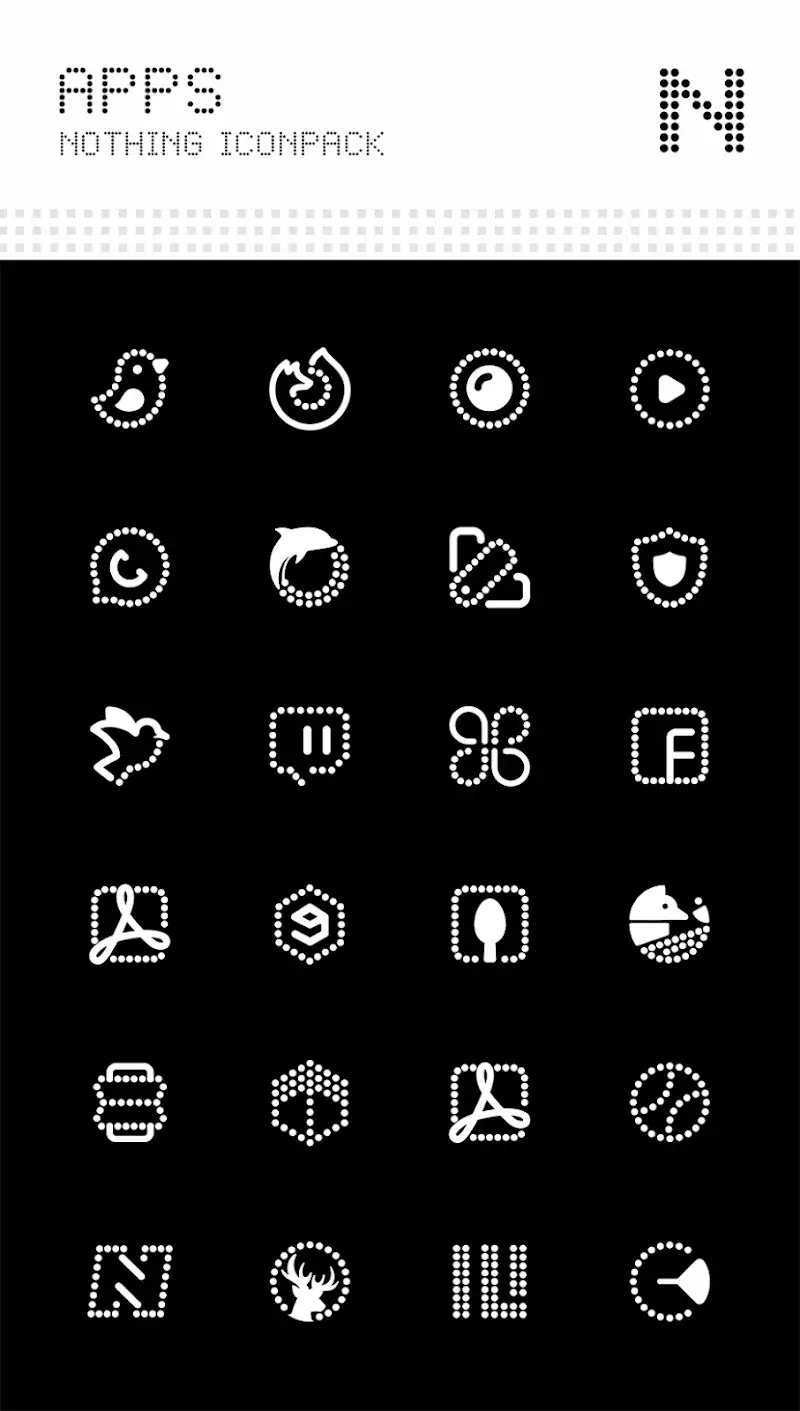 Tangkapan layar Nothing Icon Pack 4