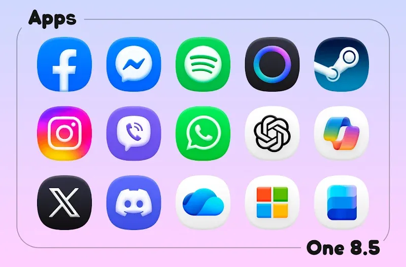 Capture d'écran du Pack d'Icônes OnePro 8.5 4