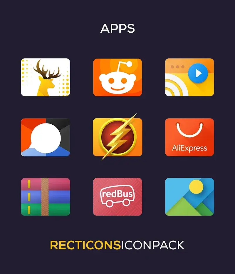 Recticons – Icon Pack captura 5