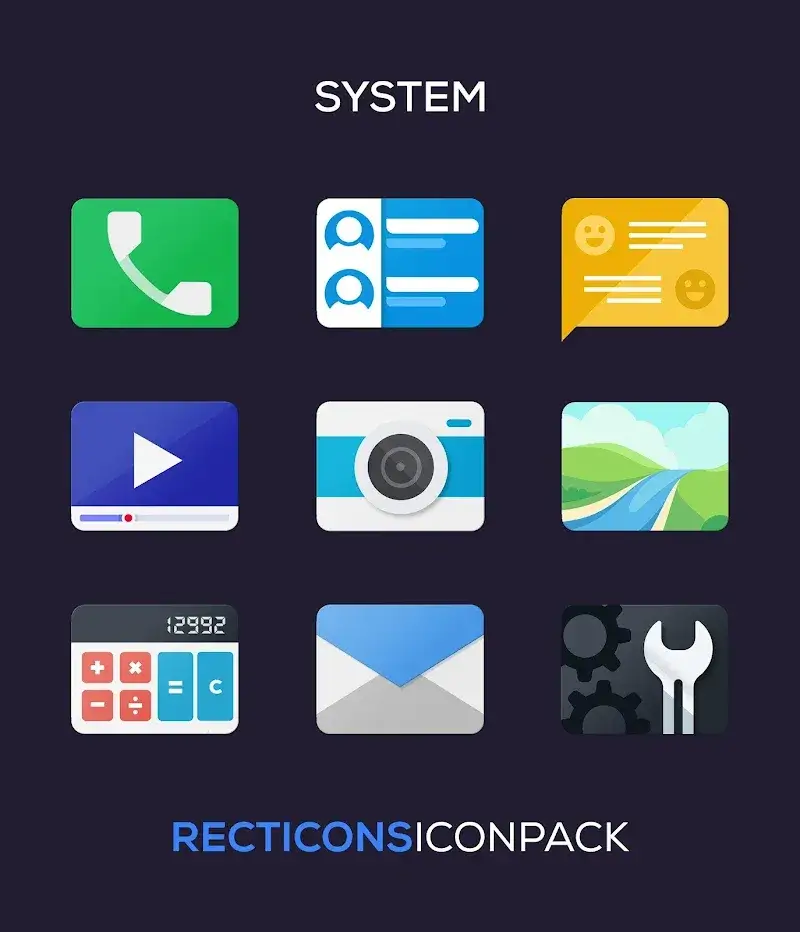 Recticons – Icon Pack captura 1