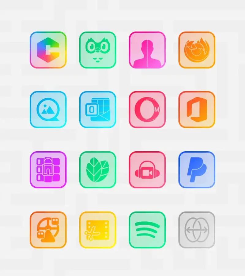Square Clear - Icon Pack screenshot 4
