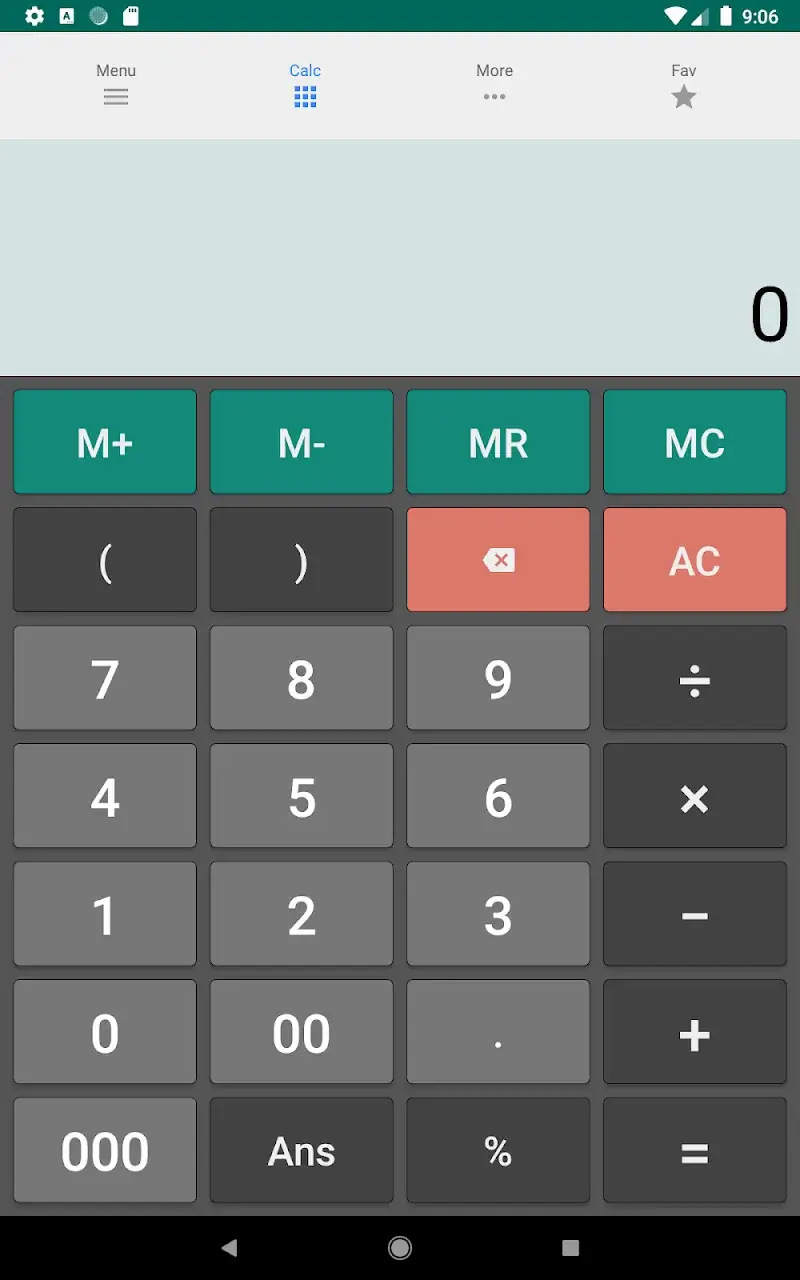 Tangkapan layar OneCalc+ All-in-one Calculator 3
