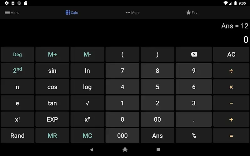 Tangkapan layar OneCalc+ All-in-one Calculator 4