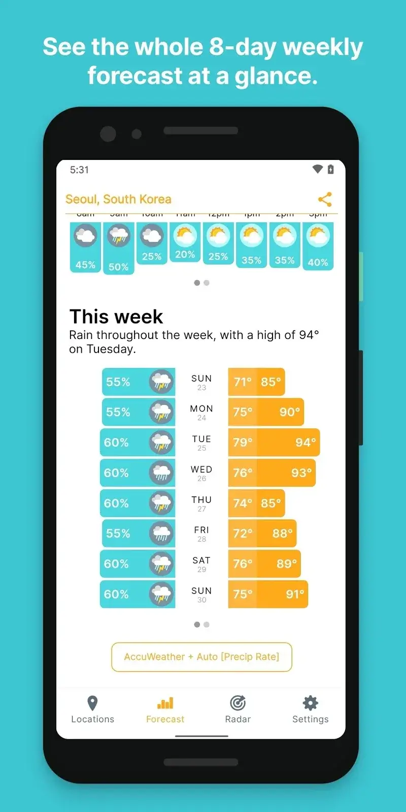 Hello Weather v3.10.10 APK captura de tela 5