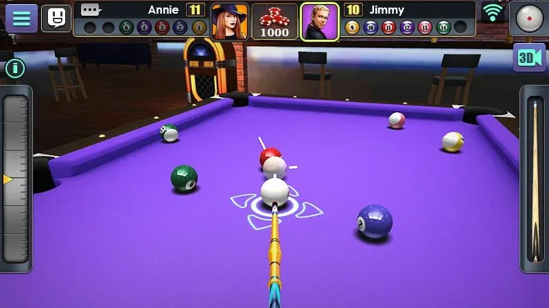 3D Pool Ball captura de pantalla 4