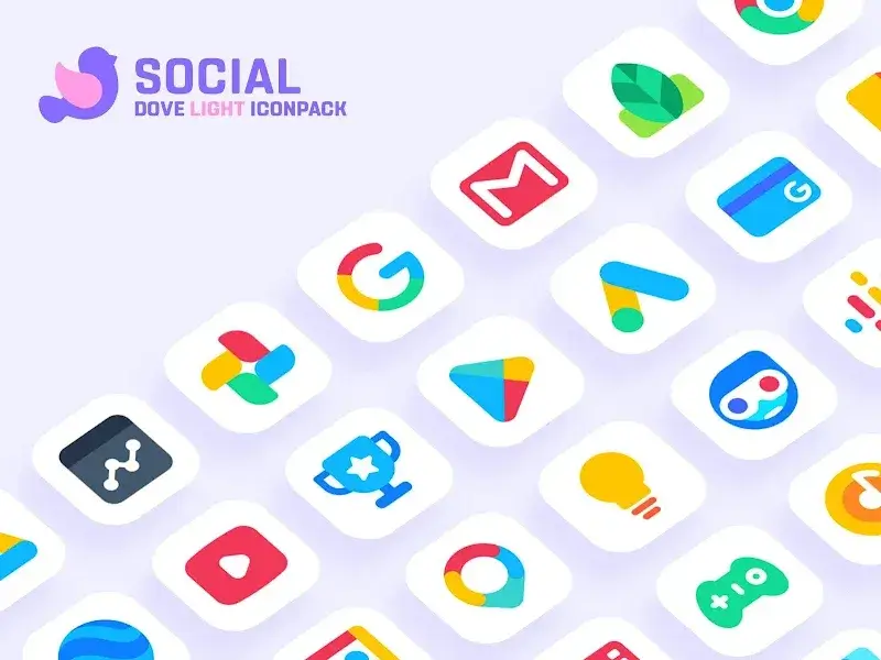 Dove Light: Icon Pack Screenshot 2