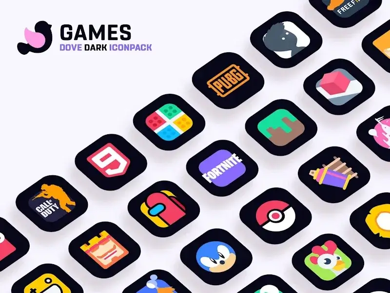 Capture d'écran 6 Dove Dark: Icon Pack