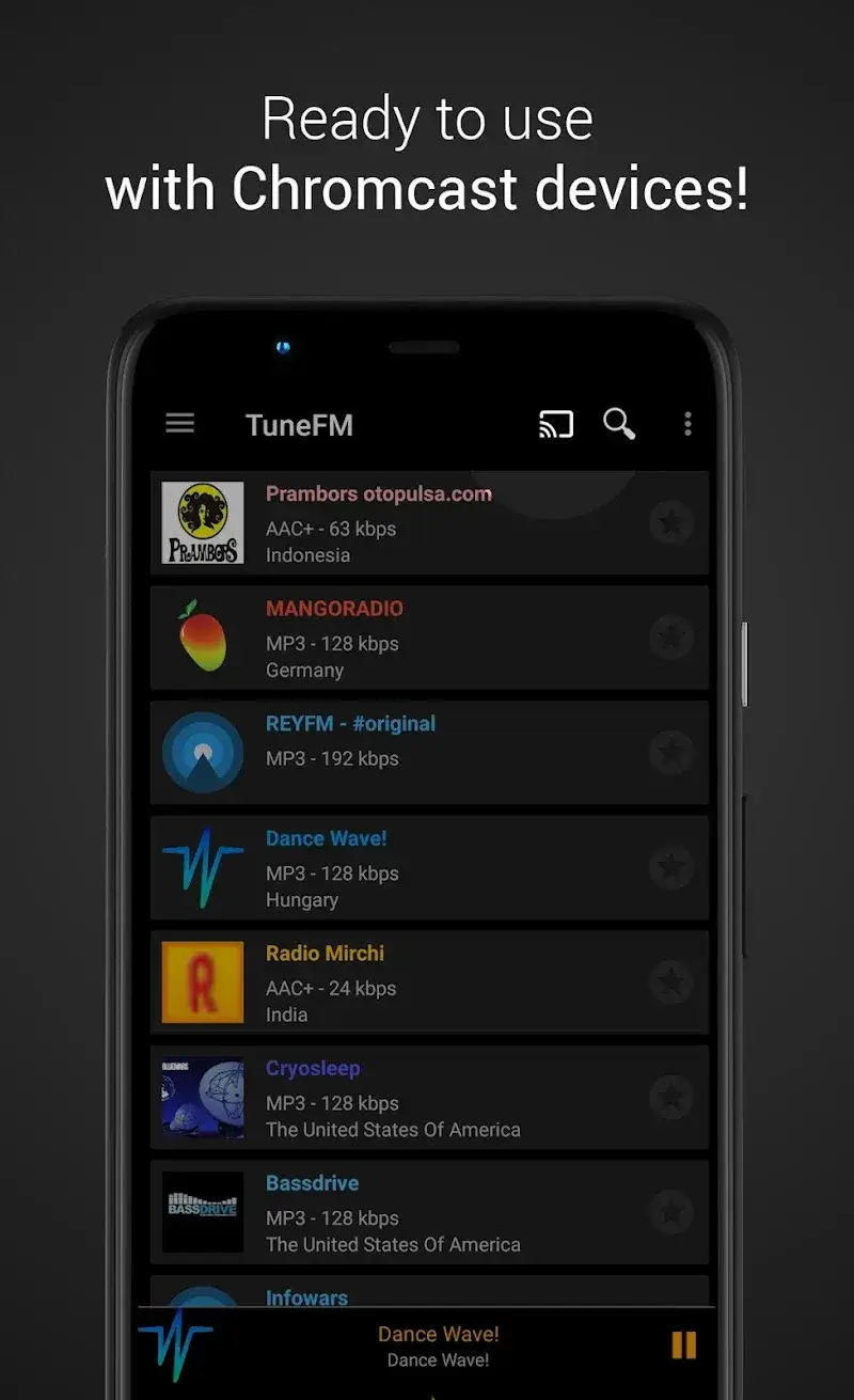 TuneFm captura de pantalla 4