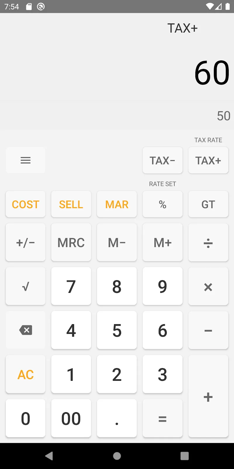 Capture d'écran de Calculator: SimpleCalc+ 3