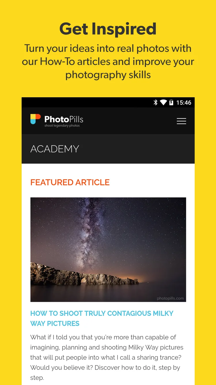 Foto Tangkapan Layar PhotoPills 5