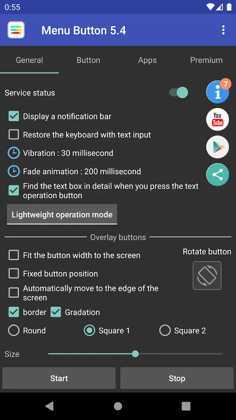 Captura de Pantalla de Menu Button 2