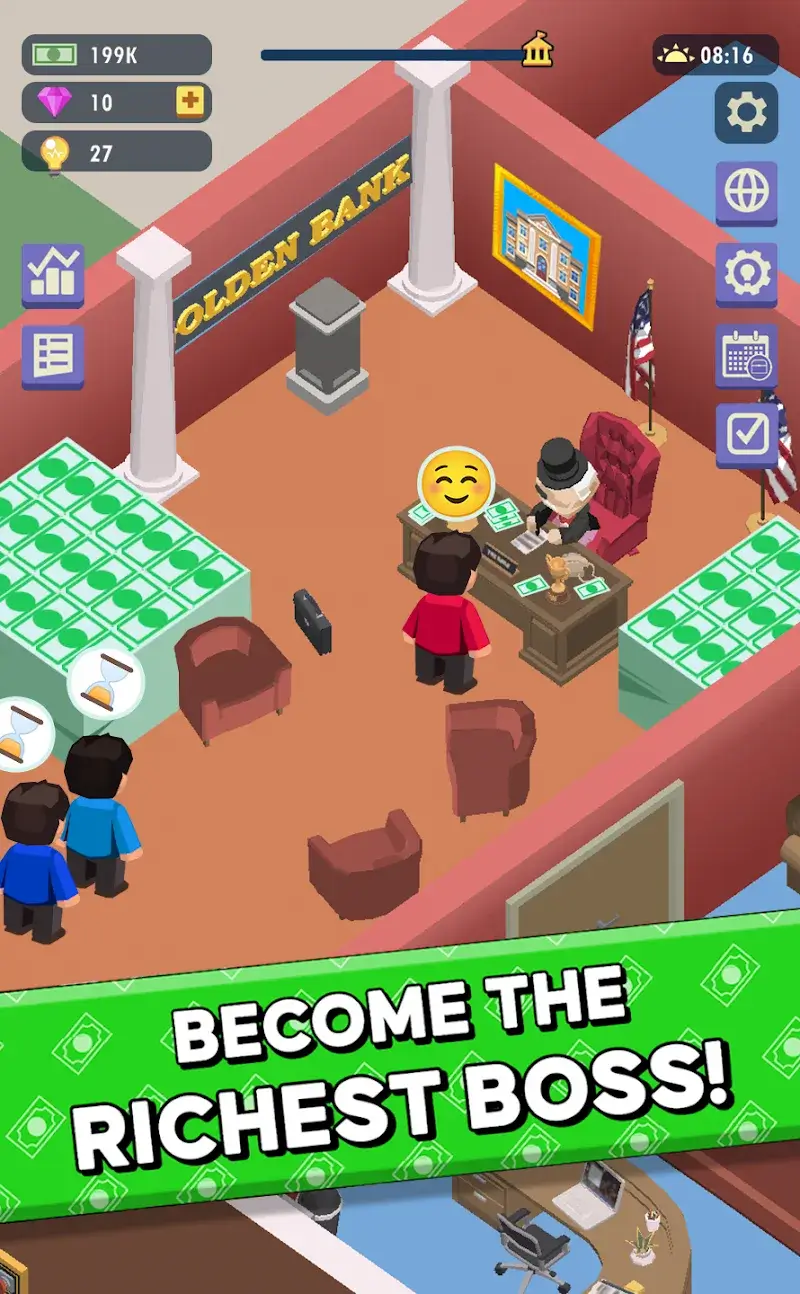 Idle Bank gameplay screenshot 1