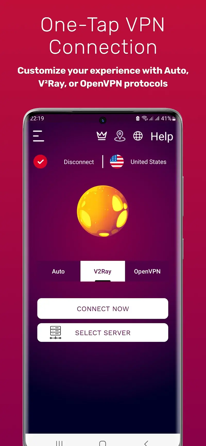 Captura de Pantalla 1 de VPN Space - Secure VPN Proxy