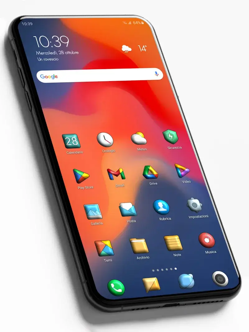 Capture d'écran 1 de MiOS 3D - Icon Pack