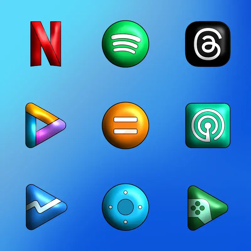 Capture d'écran 6 de MiOS 3D - Icon Pack