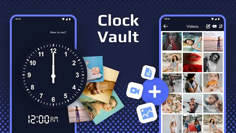 Clock Vault - Secret Folder captura de pantalla 1