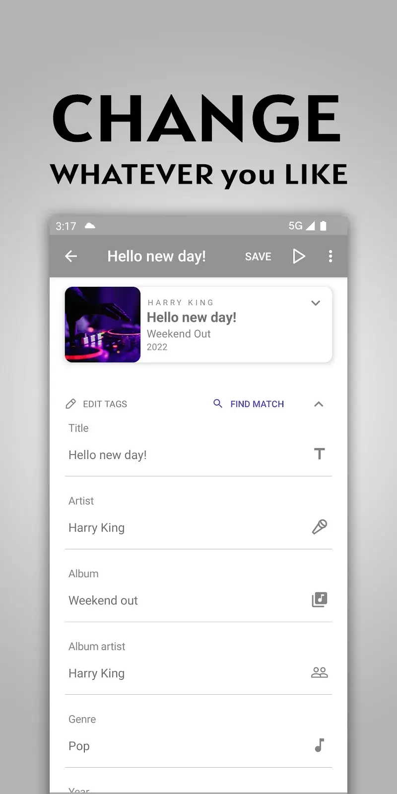 Screenshot Smart MP3 Tag Editor 5
