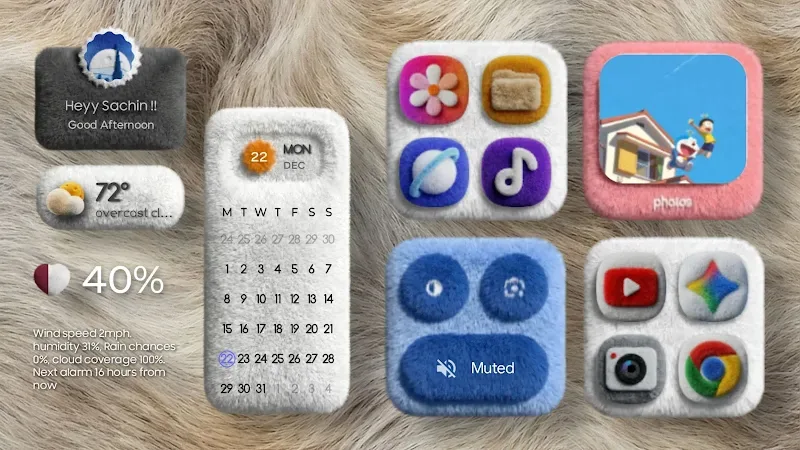 Fluffy OneUi Kwgt screenshot 5