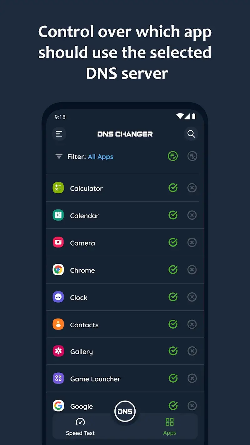 Captura de pantalla de DNS Changer 3