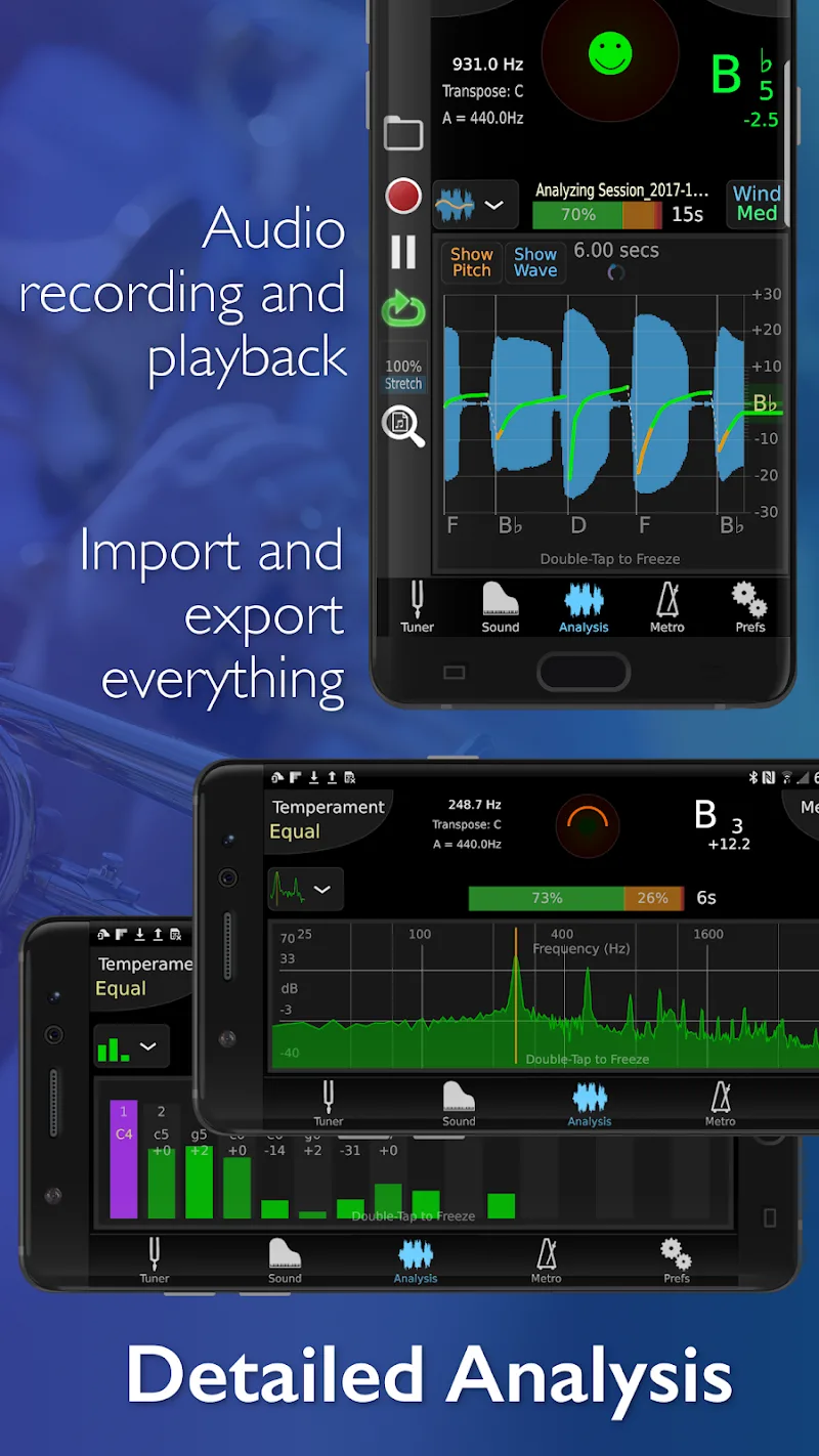 Captura de tela 2 do TonalEnergy Tuner & Metronome