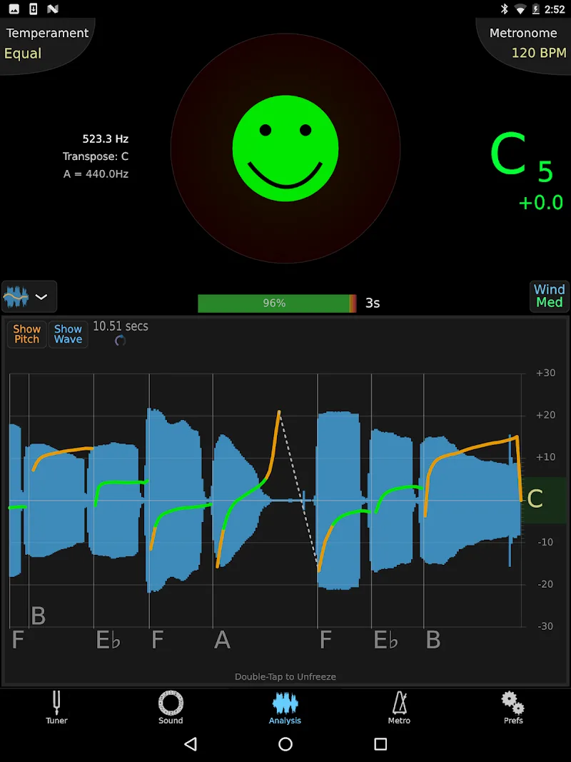 Captura de tela 6 do TonalEnergy Tuner & Metronome
