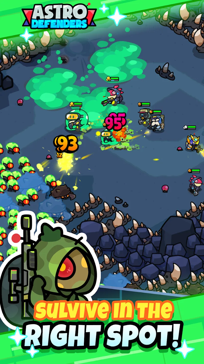 Captura de tela do Astro Defenders 3