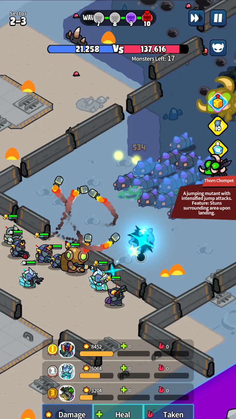 Tela do Astro Defenders 6