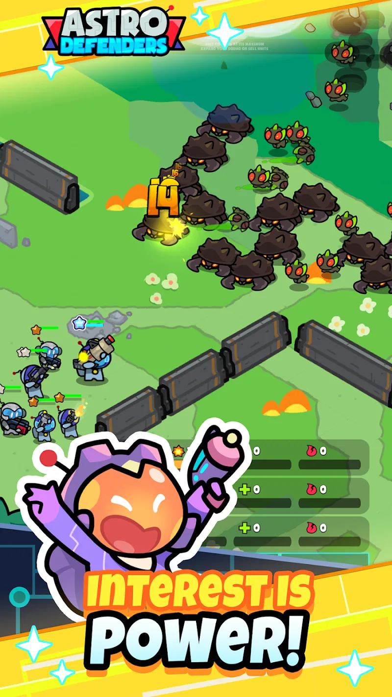 Tela do Astro Defenders 4