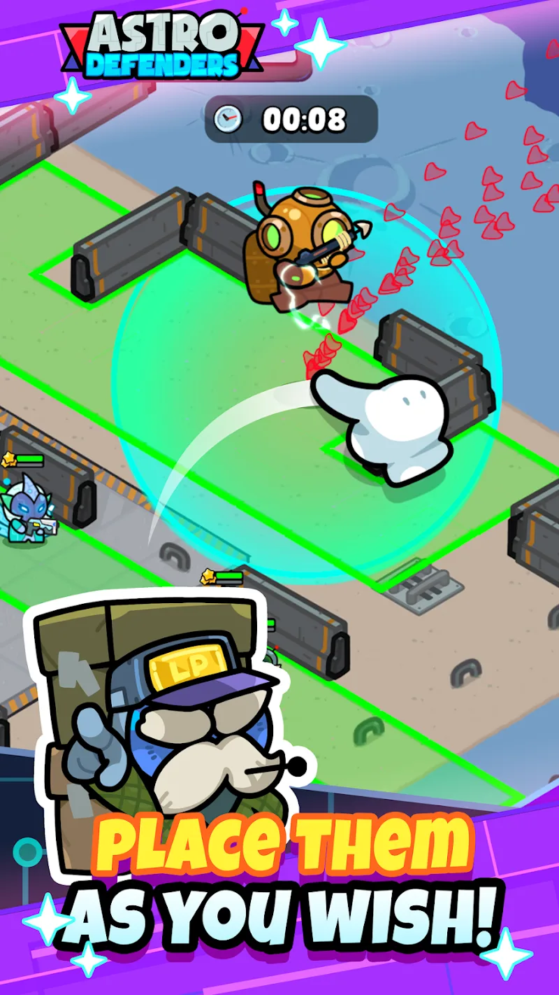 Captura de tela do Astro Defenders 2