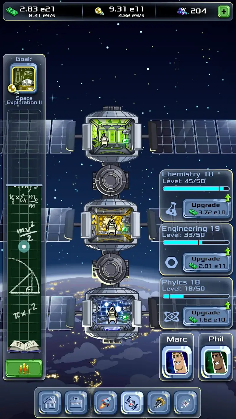 Aperçu du gameplay 3 d'Idle Tycoon: Space Company
