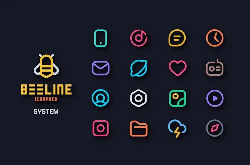 BeeLine Icon Pack screenshot 1