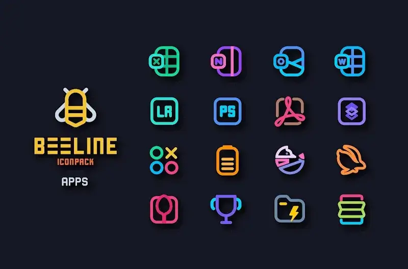 BeeLine Icon Pack screenshot 5