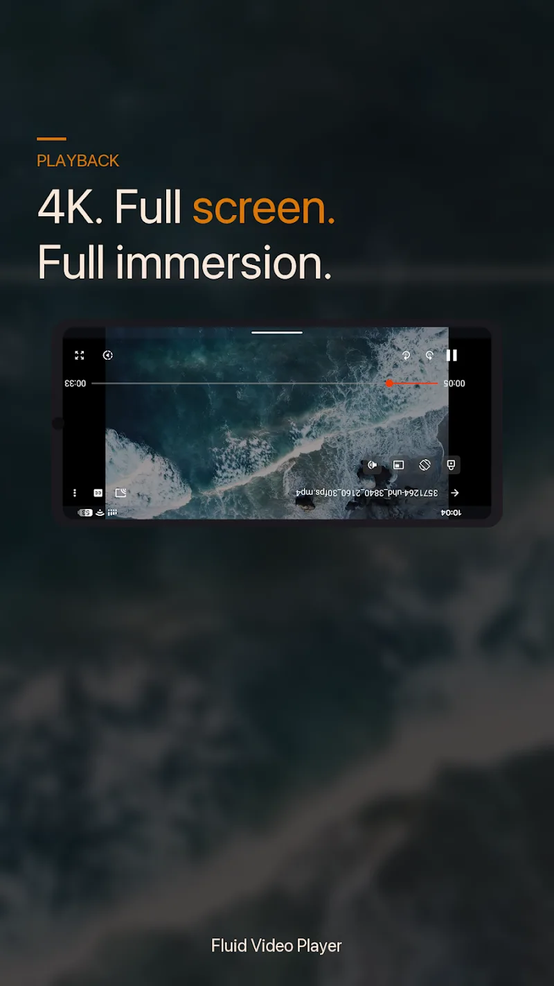 Fluid Video Player captura de pantalla 2
