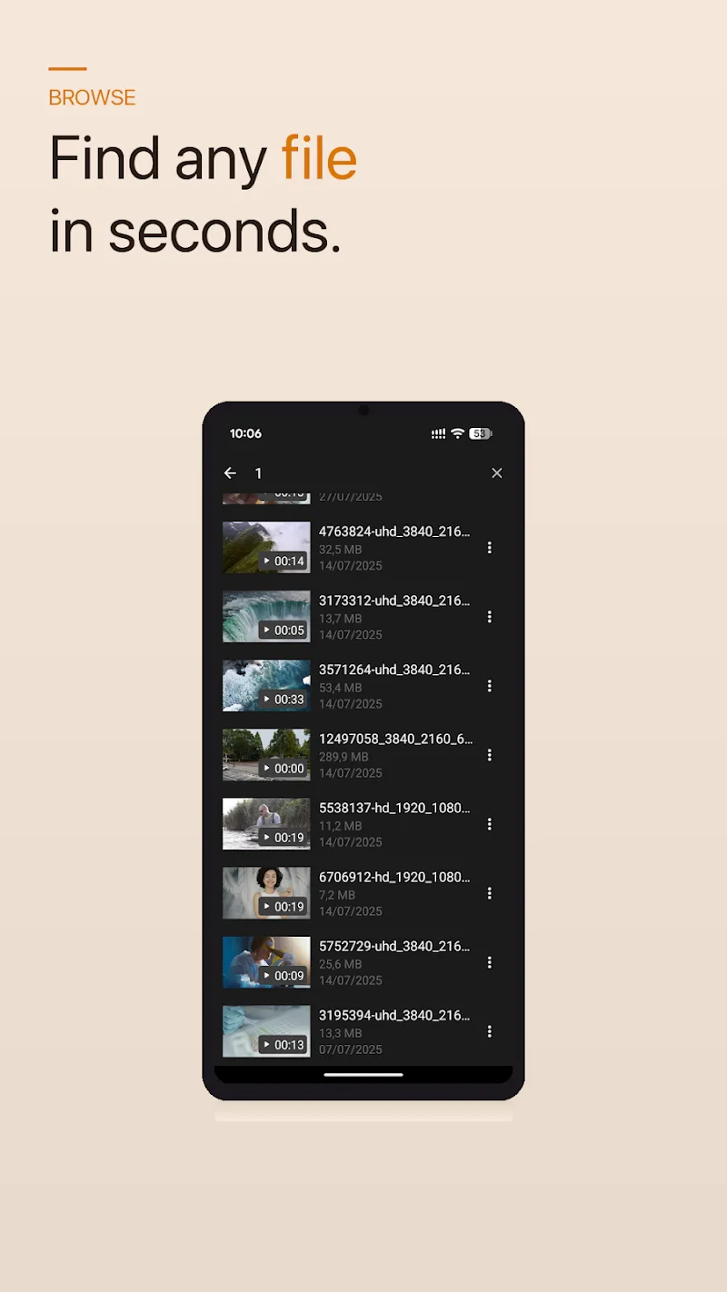 Fluid Video Player captura de pantalla 5