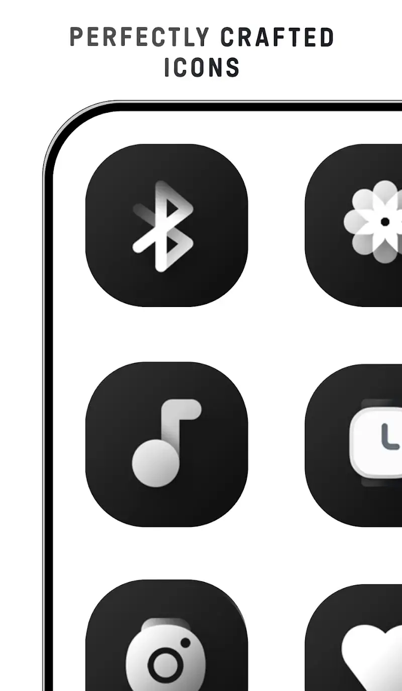 Black Icon Pack - Captura de tela 5