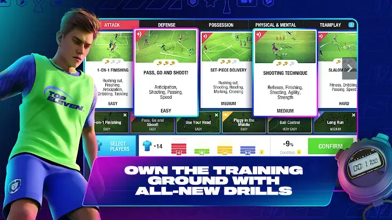 Top Eleven Be a Soccer Manager captura de pantalla 4