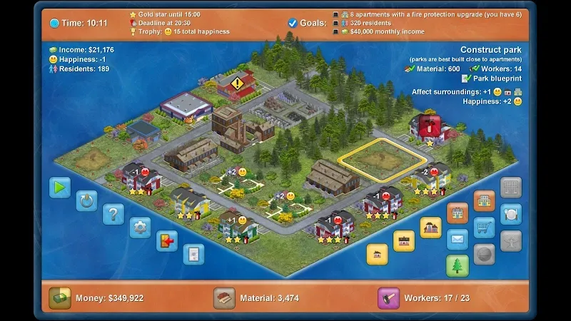 Captura de tela 3 do gameplay de Townopolis