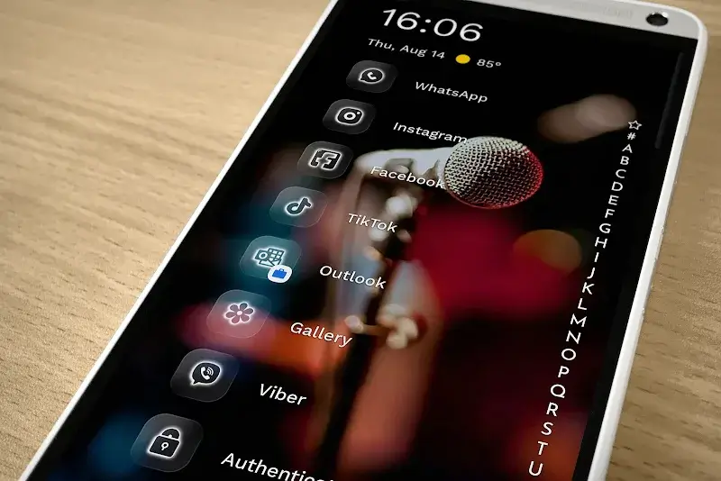 Neon Glass - Icon Pack capture d'écran 4