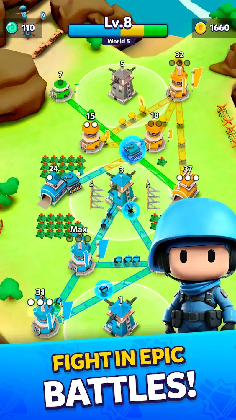 Tower Battle: Connect Towers captura de pantalla 1
