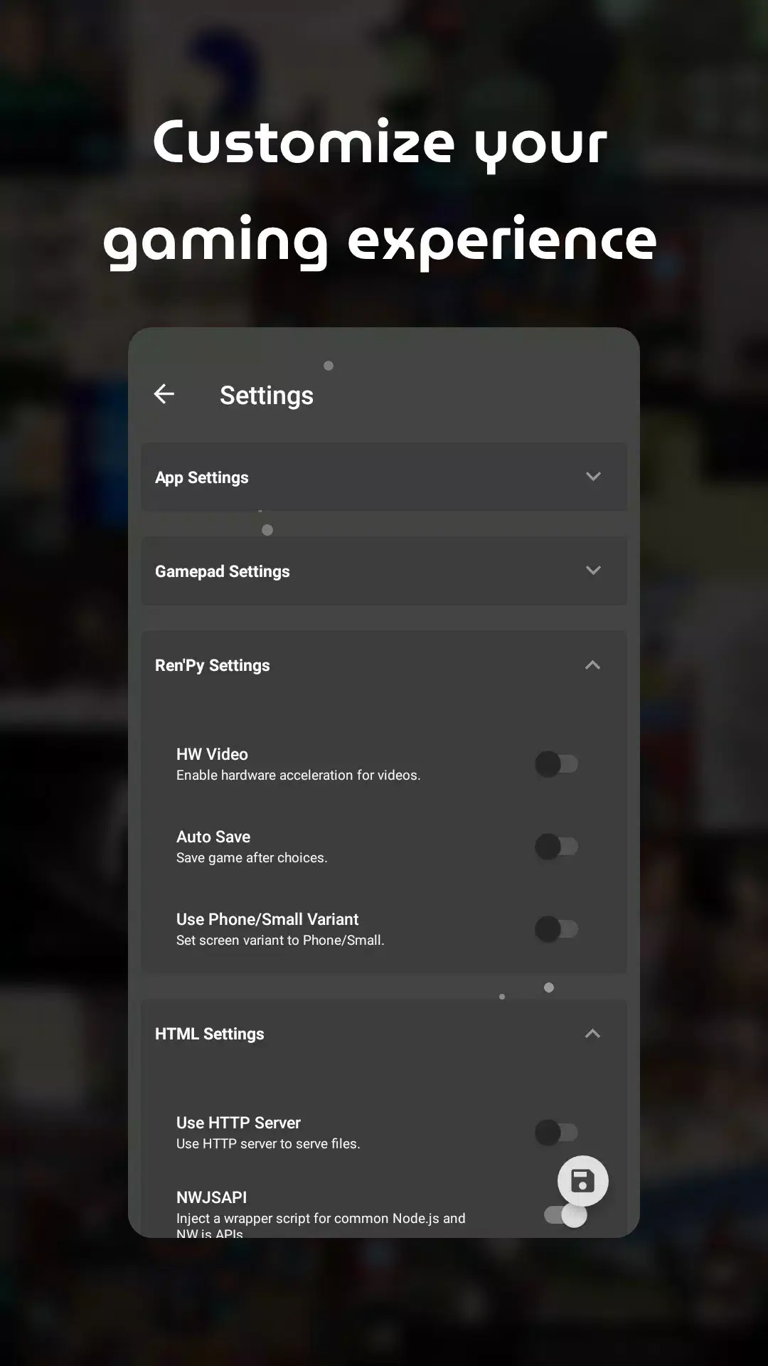 Tangkapan layar JoiPlay 3