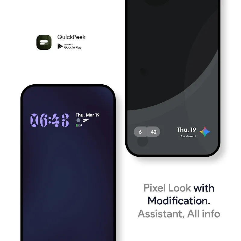 Tangkapan layar QuickPeek 3