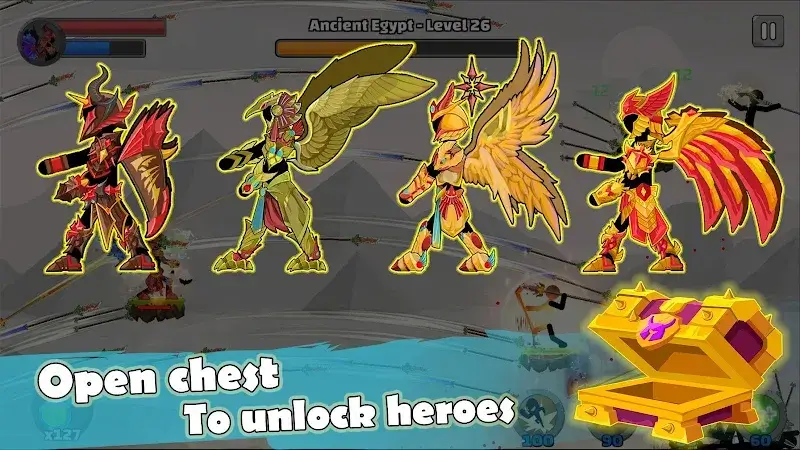 Cuplikan gameplay Stickman Spear Legend 2