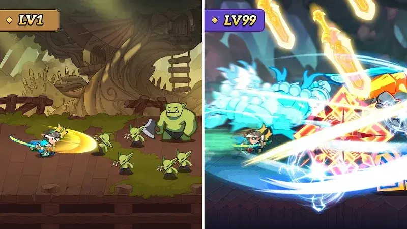 Captura de gameplay de Monster Clash 4