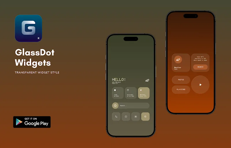 Vista previa de GlassDot Widgets 4