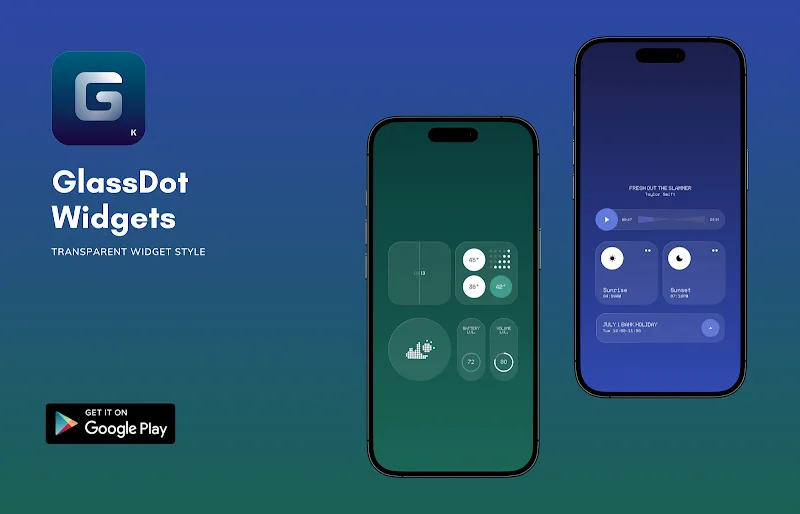 Vista previa de GlassDot Widgets 3